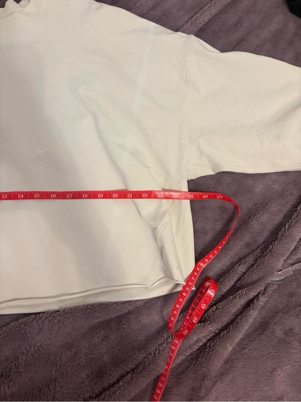 Lululemon LA Pullover Crew Off White Oversized Sweatshirt Size 6 VGUC - Picture 12 of 12